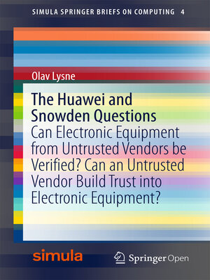 The Huawei and Snowden Questions - ebook